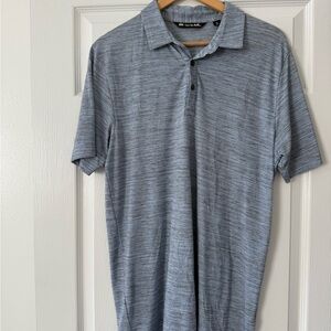 Travis Matthews Blue Gray Polo Shirt M